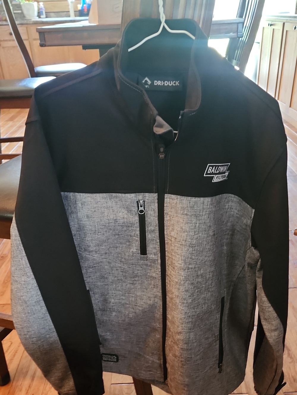 Baldwin Recycled Two-Tone Black & Gray Shirt Jacket